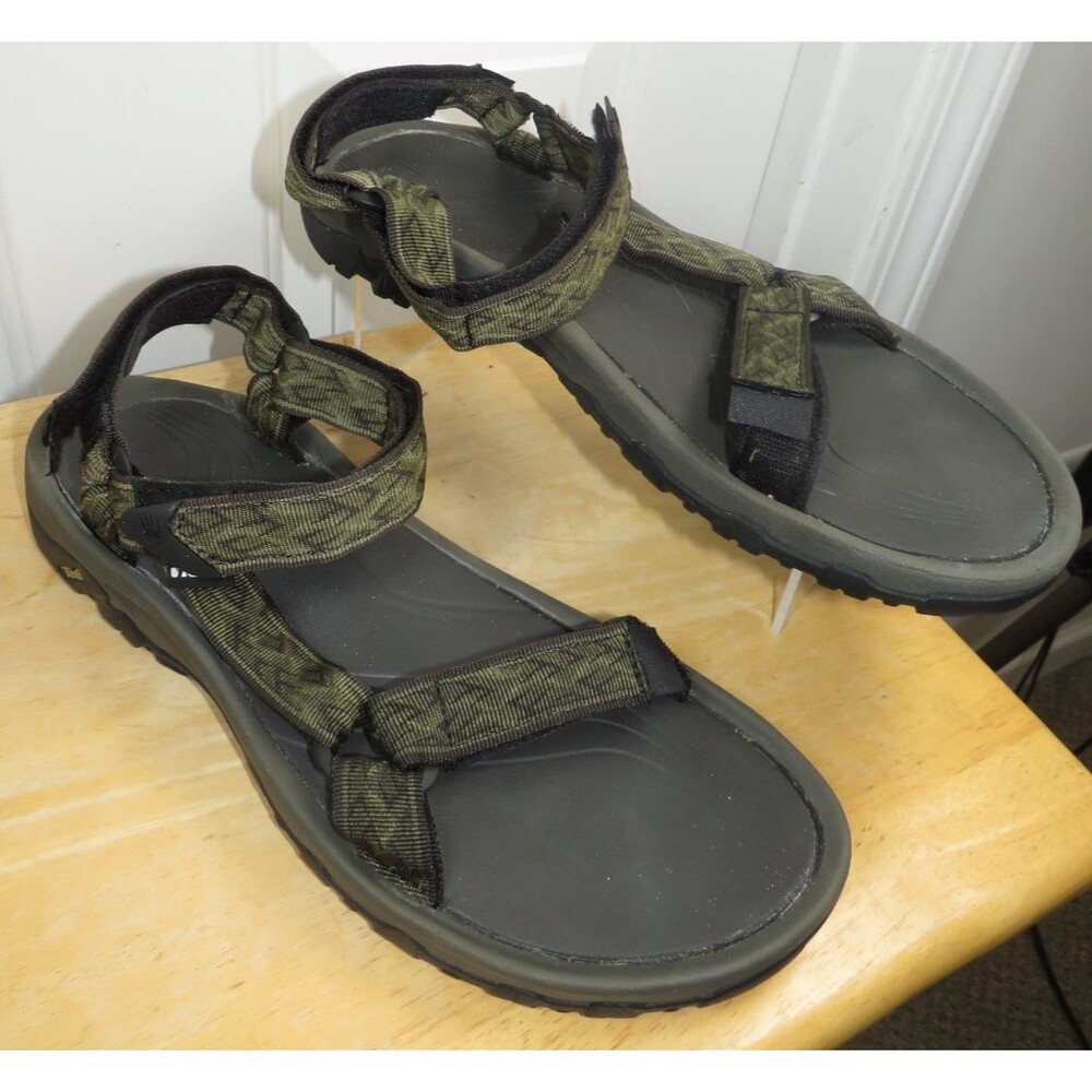 Teva Hurricane XLT Wavy Trail Olive Strappy Hiking Sport Sandal 4156 Men's Sz 13